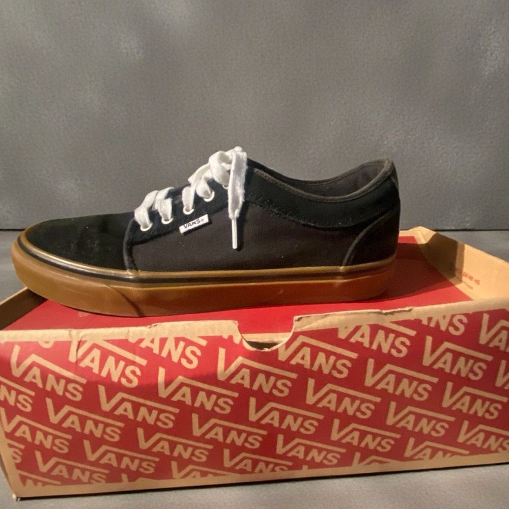 Vans Men's Black and Brown Sneakers